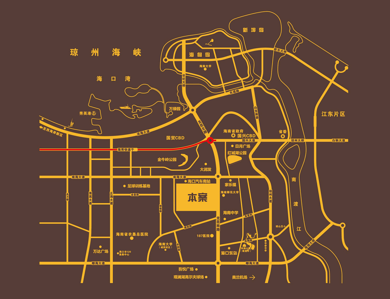 中国城五星公寓区位图